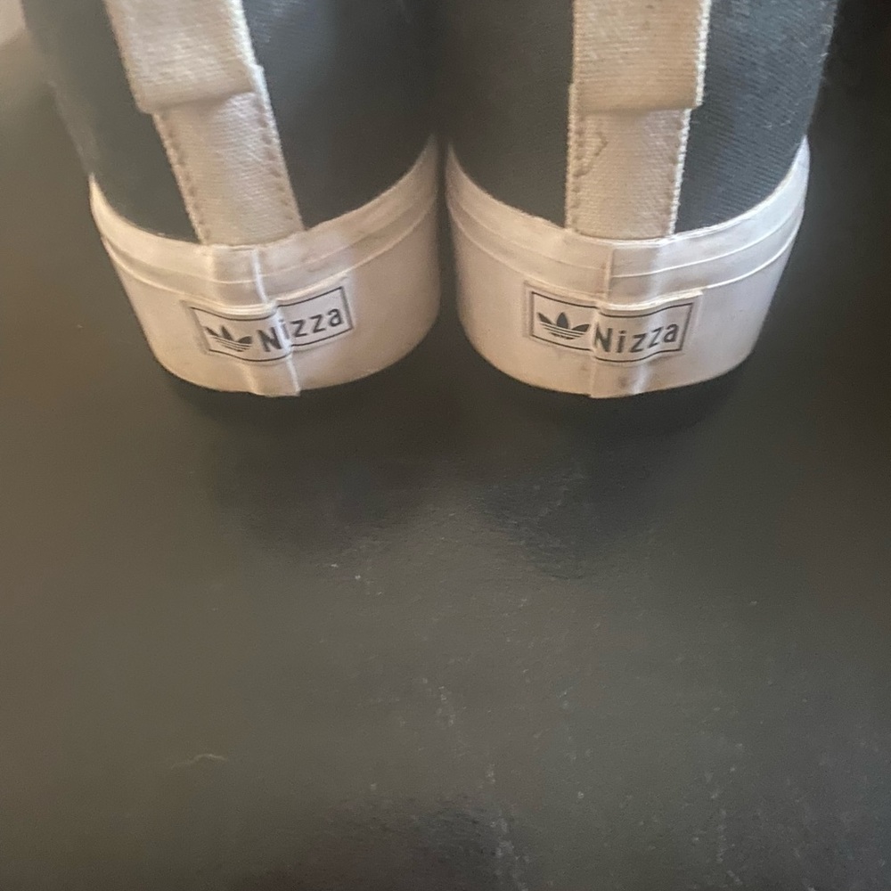 Adidas Black and White Striped Sneakers - Picture 3 of 4